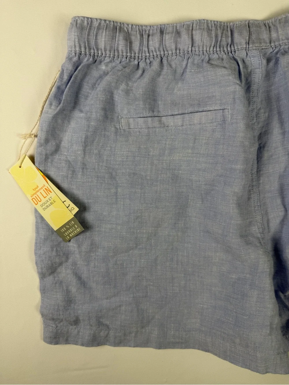 C&C California Chambray Drawstring Shorts in Light Blue - Perfect XL